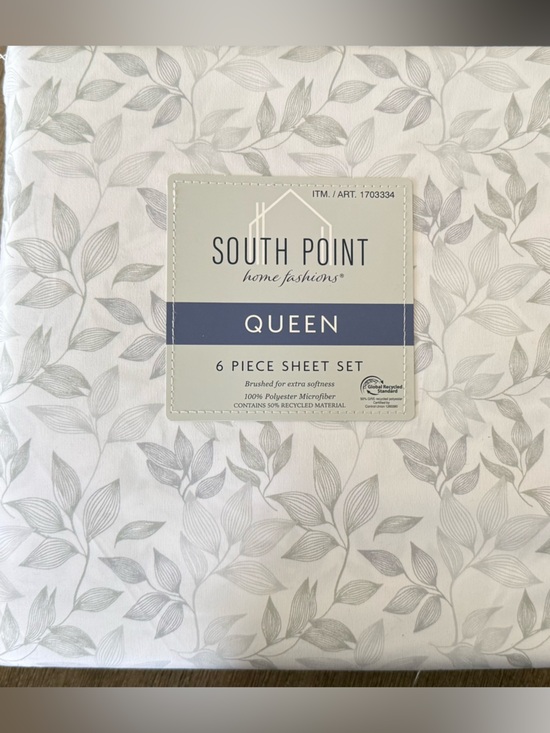 South Point Other - South Point Leafy Queen Sheet NWT 6 Pieces
